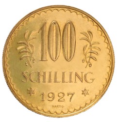 100 Schilling Autrichien | Or | 1925-1934