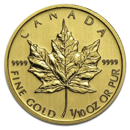 1/10 oz Maple Leaf | Or | plusieurs années