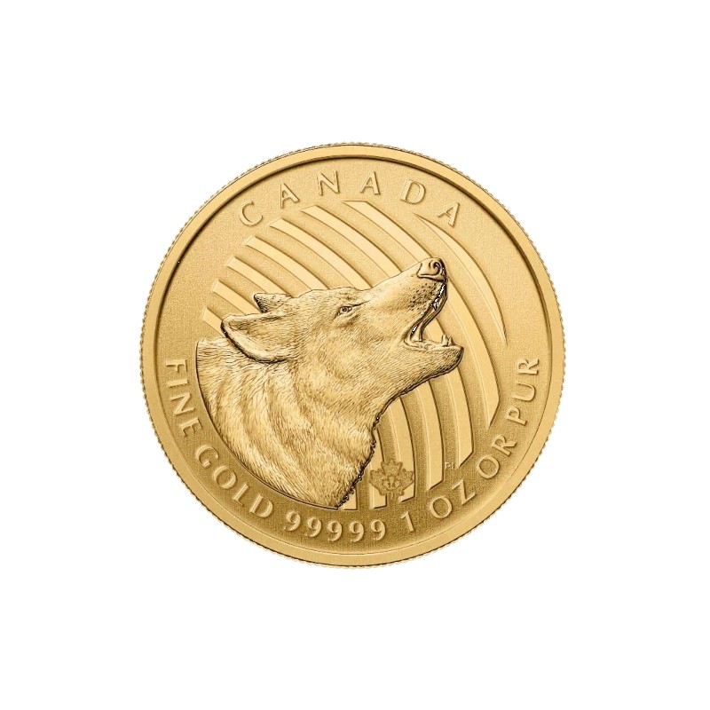 1 oz Call of the Wild Howling Wolf | Or | 2014