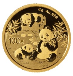 8g Panda Chinois | Or | 2025