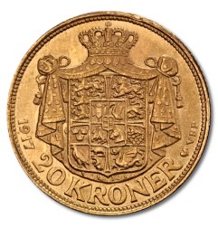 20 Kroner Christian X Danemark | Or | 1913-1917