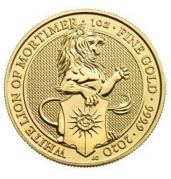 1 oz Queen's Beasts White Lion | Or | 2020