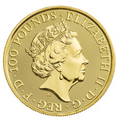 1 oz Queen's Beasts White Lion | Or | 2020