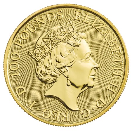 1 oz Queen's Beasts White Lion | Or | 2020