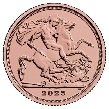 Quart de Souverain en Or Charles III | 2025