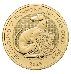 1 oz Tudor Beasts Greyhound of Richmond | Or | 2025