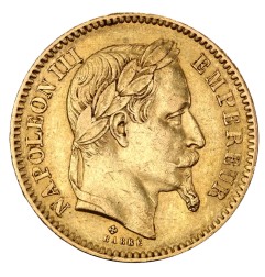 20 Francs Napoléon III tête laurée | Or | 1861-1870