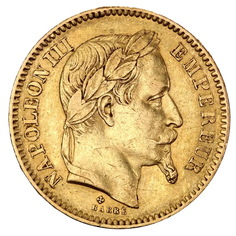 20 Francs Napoléon III tête laurée | Or | 1861-1870