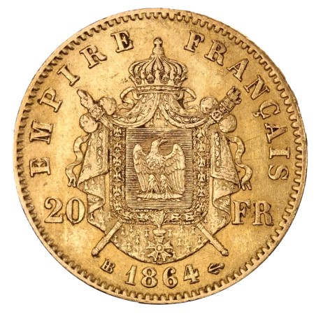 20 Francs Napoléon III tête laurée | Or | 1861-1870