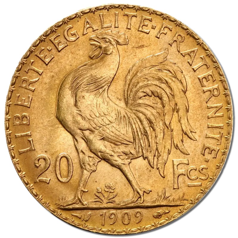 20 French Franc Marianne Coq | Or | 1899-1914