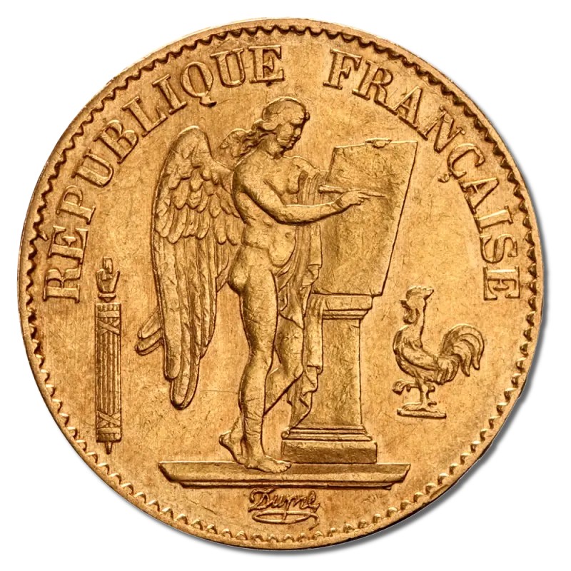 20 Francs Francais Génie 3e République | Or | 1871-1898