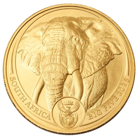 1 oz Big 5 Elephant Pièce d'Or | 2025