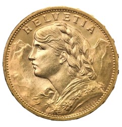 20 Francs Suisses Vreneli | Or | 1897-1949