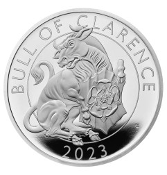 1 oz Tudor BeastsThe Bull of Clarence | Argent | Proof | 2023