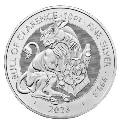 10 oz Tudor BeastsThe Bull of Clarence | Argent | 2023