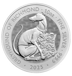 10 oz Tudor Beasts Greyhound of Richmond | Argent | 2025