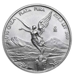 1/10 oz Libertad Mexicain d'argent | 2023