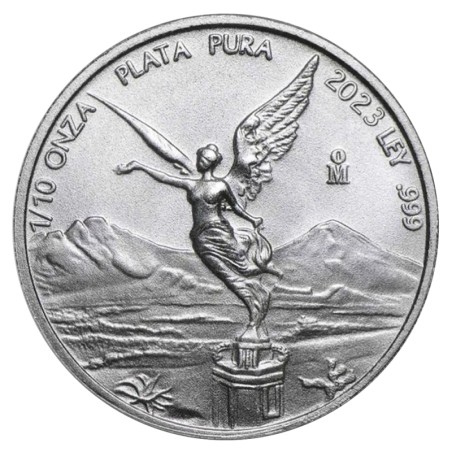 1/10 oz Libertad Mexicain d'argent | 2023