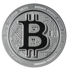 1 oz Bitcoin Argent