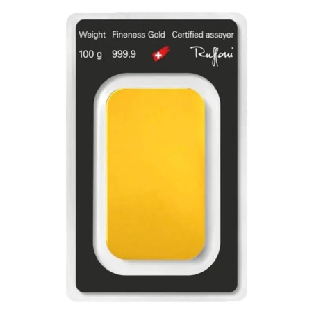 100g Lingot d'Or | Argor-Heraeus | Frappé