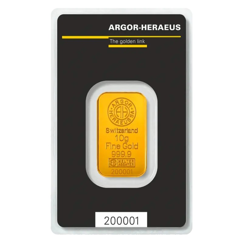 10g Lingot d'Or | Argor-Heraeus