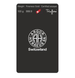 100g Lingot d'Or | Argor Heraeus | Lingot coulé