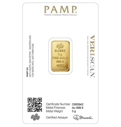 5g Lingot d'or | PAMP Fortuna