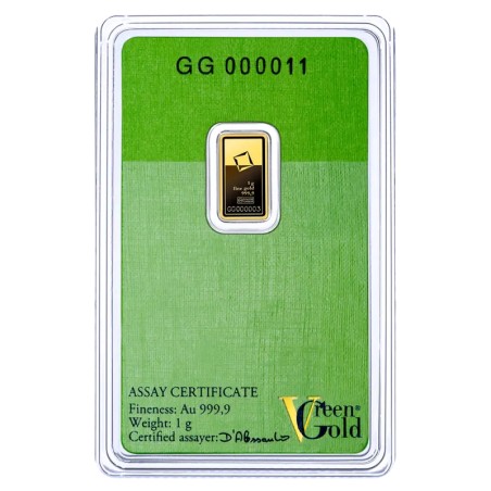 1g Lingot d'Or | Valcambi | Green Gold