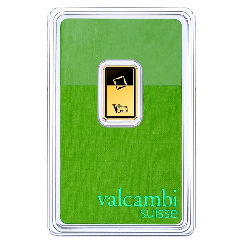 2.5g Lingot d'Or | Valcambi | Green Gold