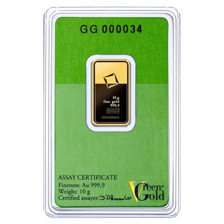 10g Lingot d'Or | Valcambi | Green Gold
