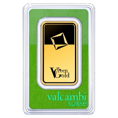 100g Lingot d'Or | Valcambi | Green Gold