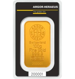 100g Lingot d'Or | Argor-Heraeus | Kinebar