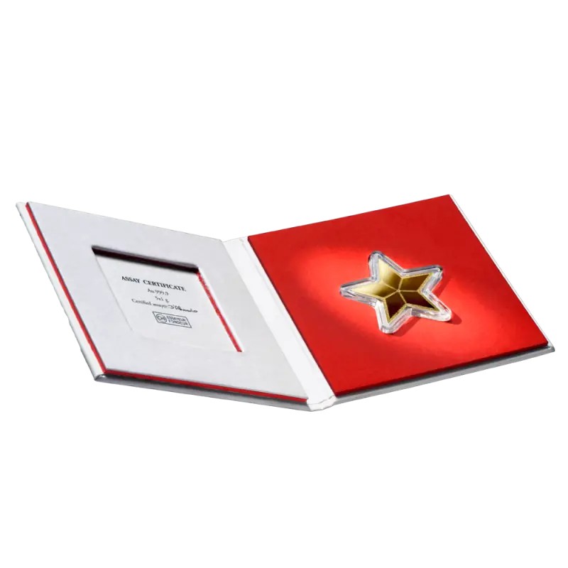 5 x 1g CombiBar Étoile | Gold | Valcambi | Paquet