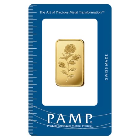 20g Lingot d'or frappé | PAMP Rosa