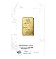 20g Lingot d'or frappé | PAMP Rosa