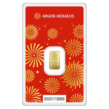 1g Lingot d'Or | Argor-Heraeus | Année du Serpent | 2025