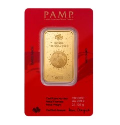 1 oz Légendes Lunaires Serpent Blanc Barre d'Or | PAMP | 2025
