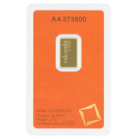 2.5g Lingot d'Or | Valcambi