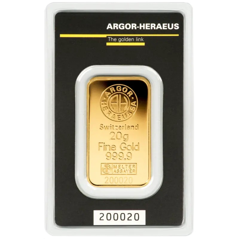 20g Lingot d'Or | Argor-Heraeus