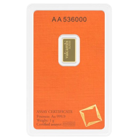 1g Lingot d'Or | Valcambi