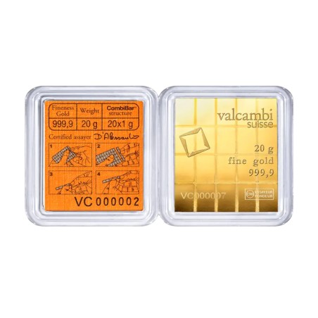 20 x 1g CombiBar® | Or | Valcambi