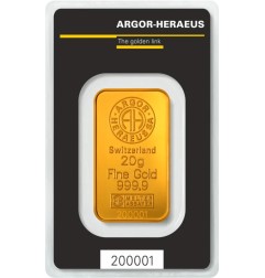 20g Lingot d'Or | Argor-Heraeus | Kinebar