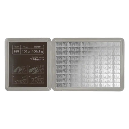 100 x 1g CombiBar® d'Argent | Valcambi