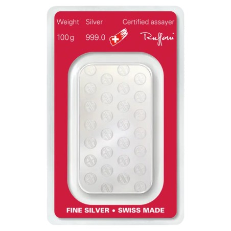 100g Lingot d'Argent | Argor-Heraeus