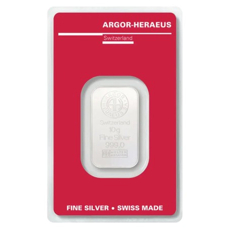 10g Lingot d'Argent | Argor-Heraeus