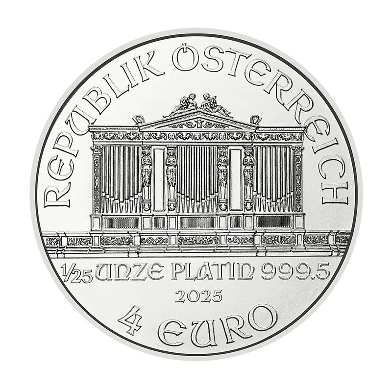 1/25 oz Philharmonique de Vienne | Platine | 2025