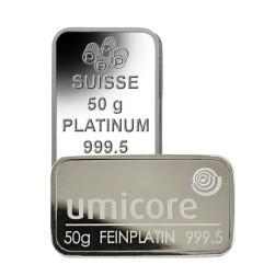 50g Lingot de Platine | différents fabricants