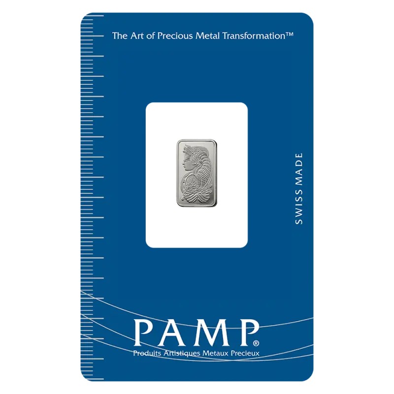 1g Lingot de Platine | PAMP Fortuna