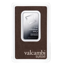 1 oz Lingot de Palladium | Valcambi