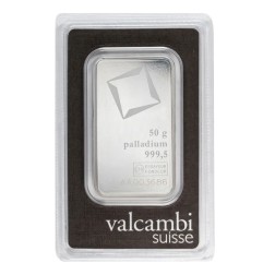 50g Lingot de Palladium | Valcambi